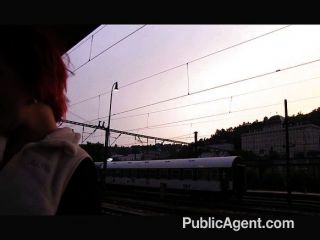Redhead Alice Is Fucked Behind The Station