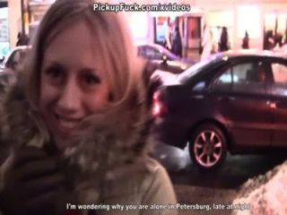 A Stunning Blonde Goes For Pickup Sex