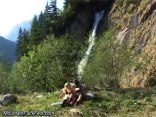 German Couple Fuck In The Mountains