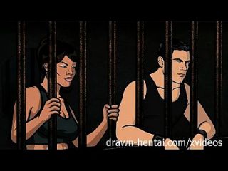 Archer Hentai - Jail Sex With Lana