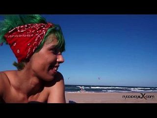 Punk Slut Fucked On The Beach - Brandy Moloka