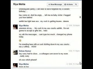 Indian Not Brother Rohan Fucks Sister Riya On Facebook Chat