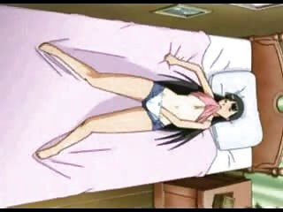 Anime Girl Fingering On Bed