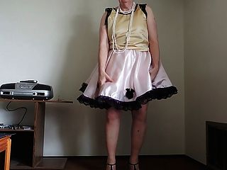 Sissy Ray In Pink Sissy Dress And Pink Petticoat Part 2