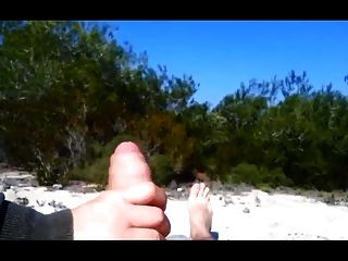 Big Cock Beach Handjob Pov