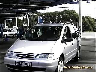 Busty German Milf Picked Up For Anal Car Sex