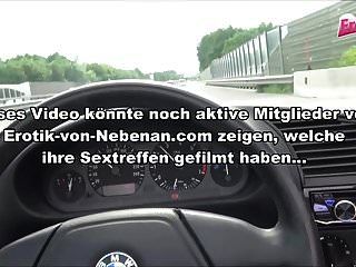 Blowjob At German Freeway - Public Amateur Teenager