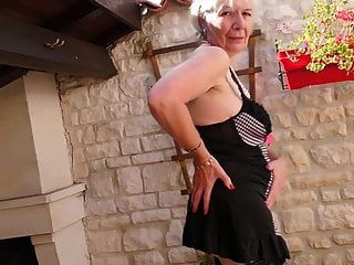 Granny From Uk Caroline Feeding Her Old Cunt